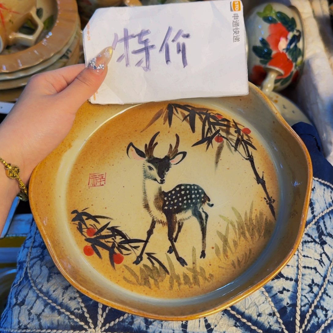 瓷片景德镇陶瓷手工手绘