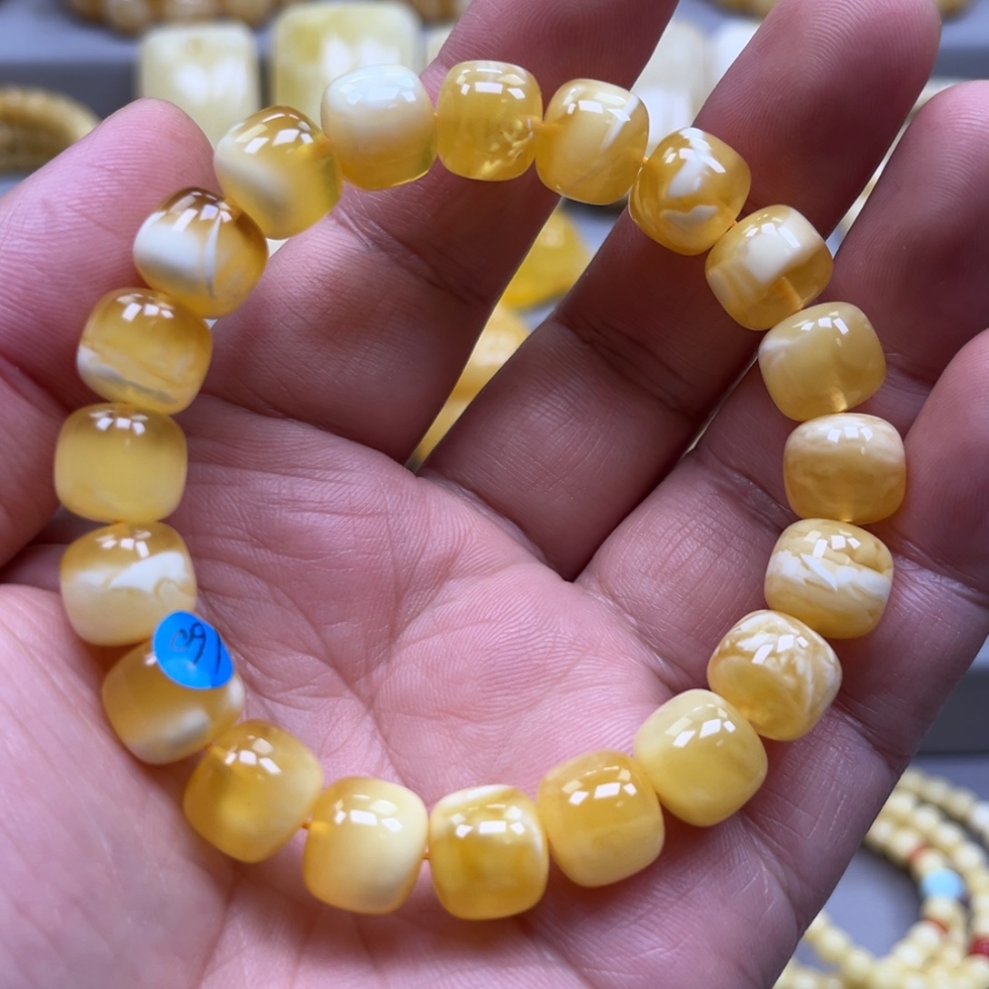 琥珀未镶嵌手链手串