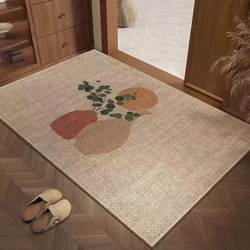 204【80*120】硅藻泥入户门地垫玄关脚垫进门耐脏垫子家用防滑垫