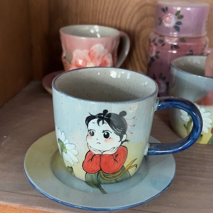 杯景德镇釉下五彩手绘