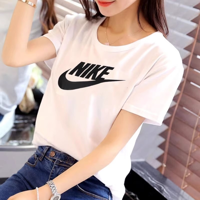 耐克女装户外舒适纯棉运动短袖上衣休闲圆领女士半袖T恤衫 DX7907
