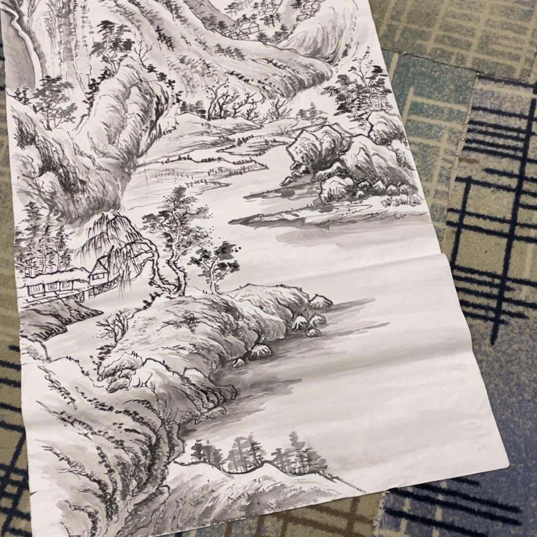 国画C四尺山水作品11111