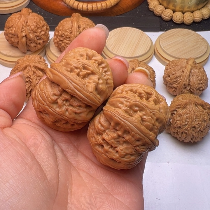 文玩核桃把件元宝43全品