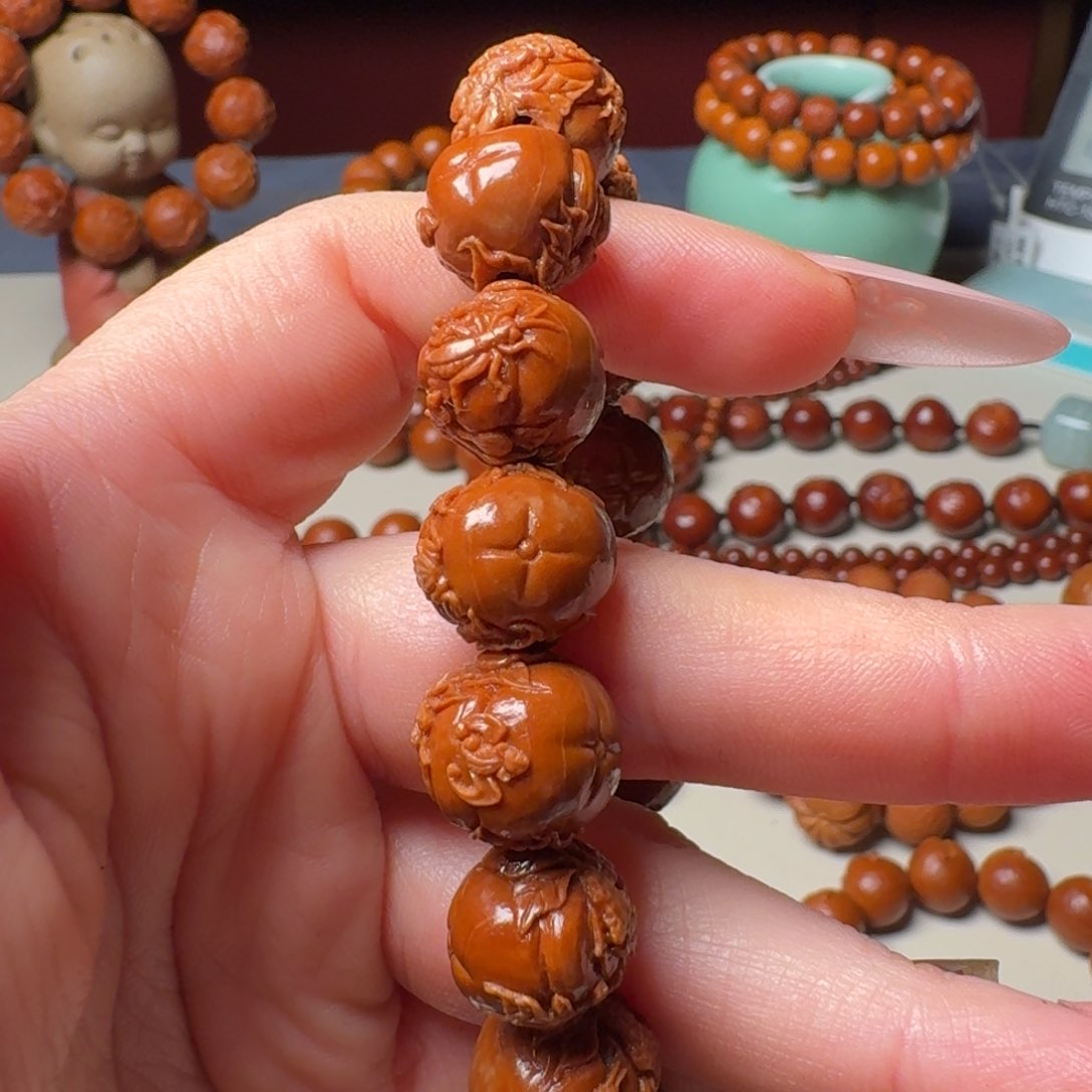 橄榄核手串/手链！****！手工柿子