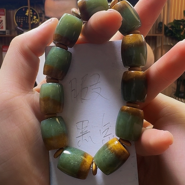 和田玉手串未镶嵌临****技