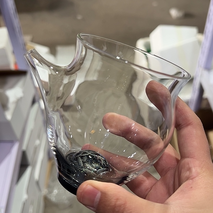 玉见 花语彩金公道杯 