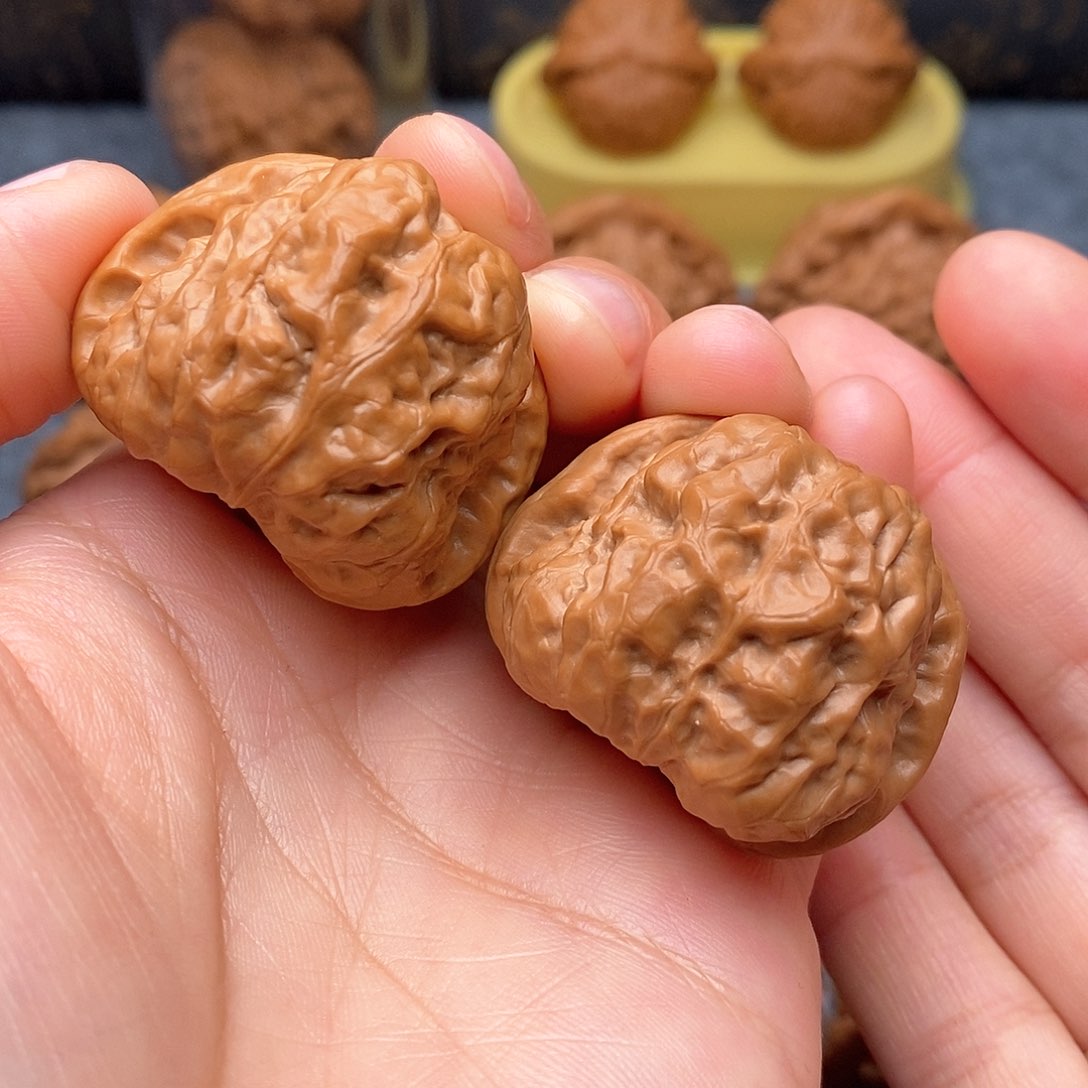 文玩核桃把件蛤蟆38尺全品