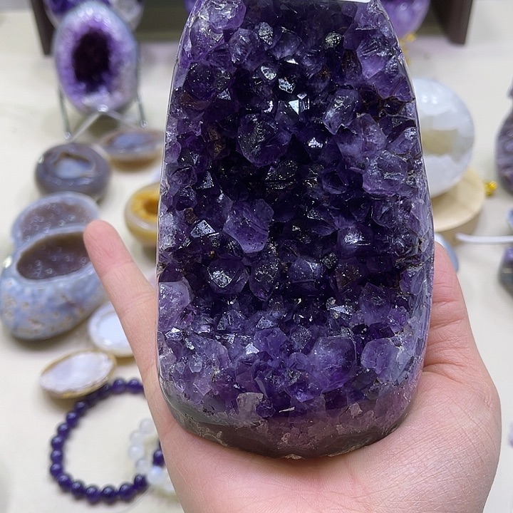 紫晶摆件未镶嵌摆件025