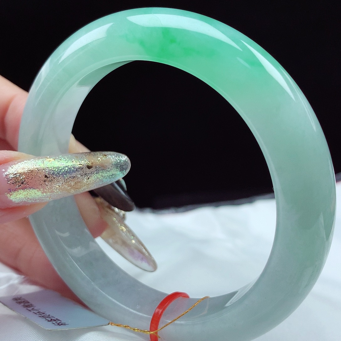 未镶嵌手镯翡翠56圈4406超级捡漏镯