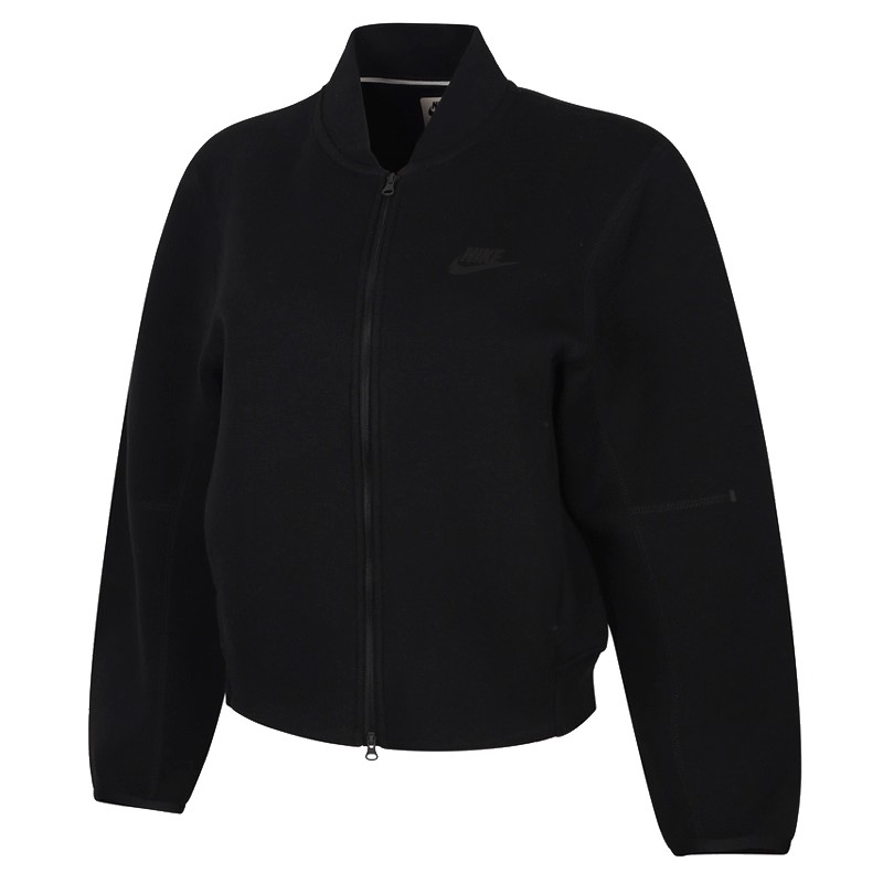 NIKE耐克女子黑色春季舒适保暖运动健身夹克外套IQ0079-010