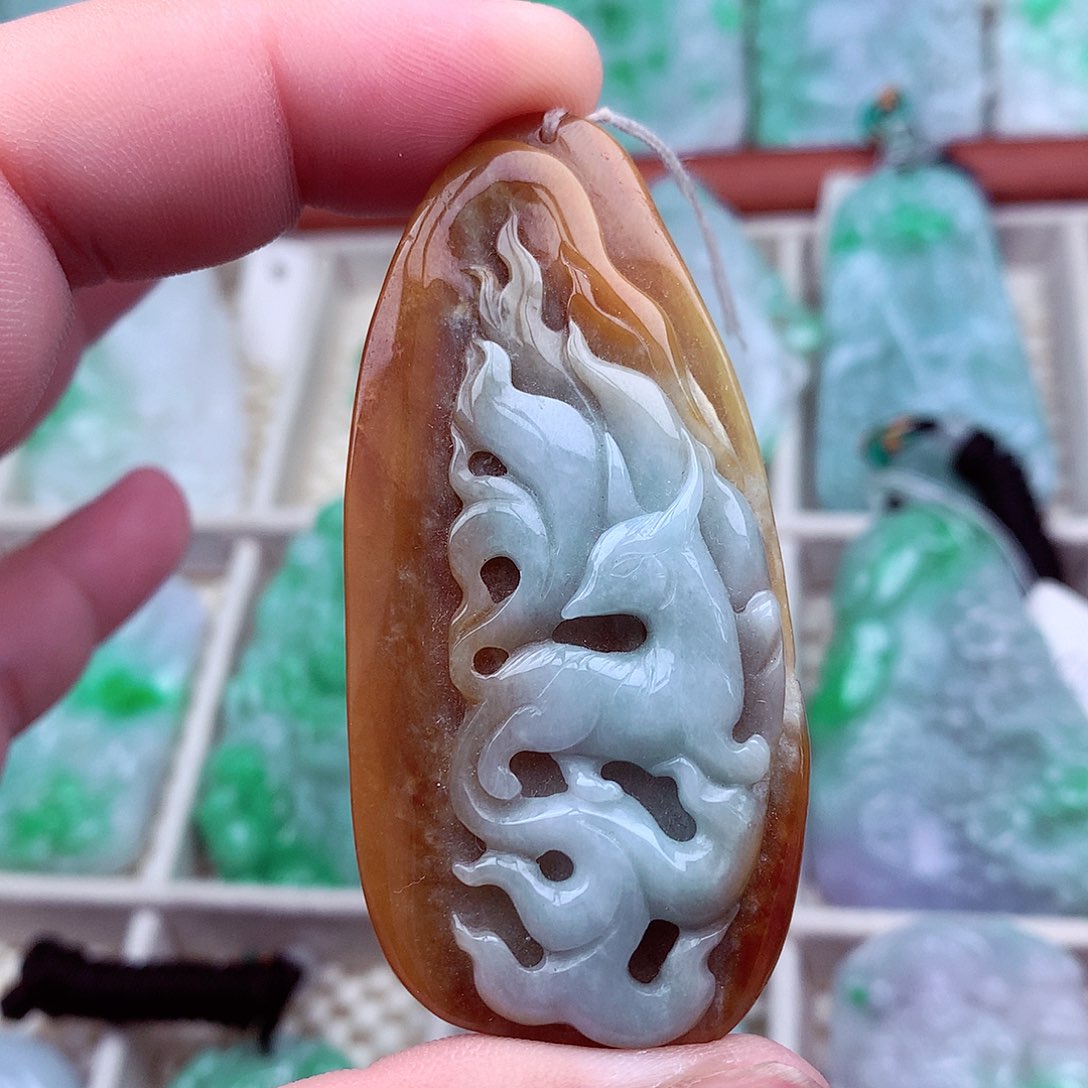 翡翠未镶嵌吊坠(不含链)