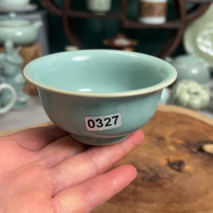 杯仿古釉手工压手杯一级