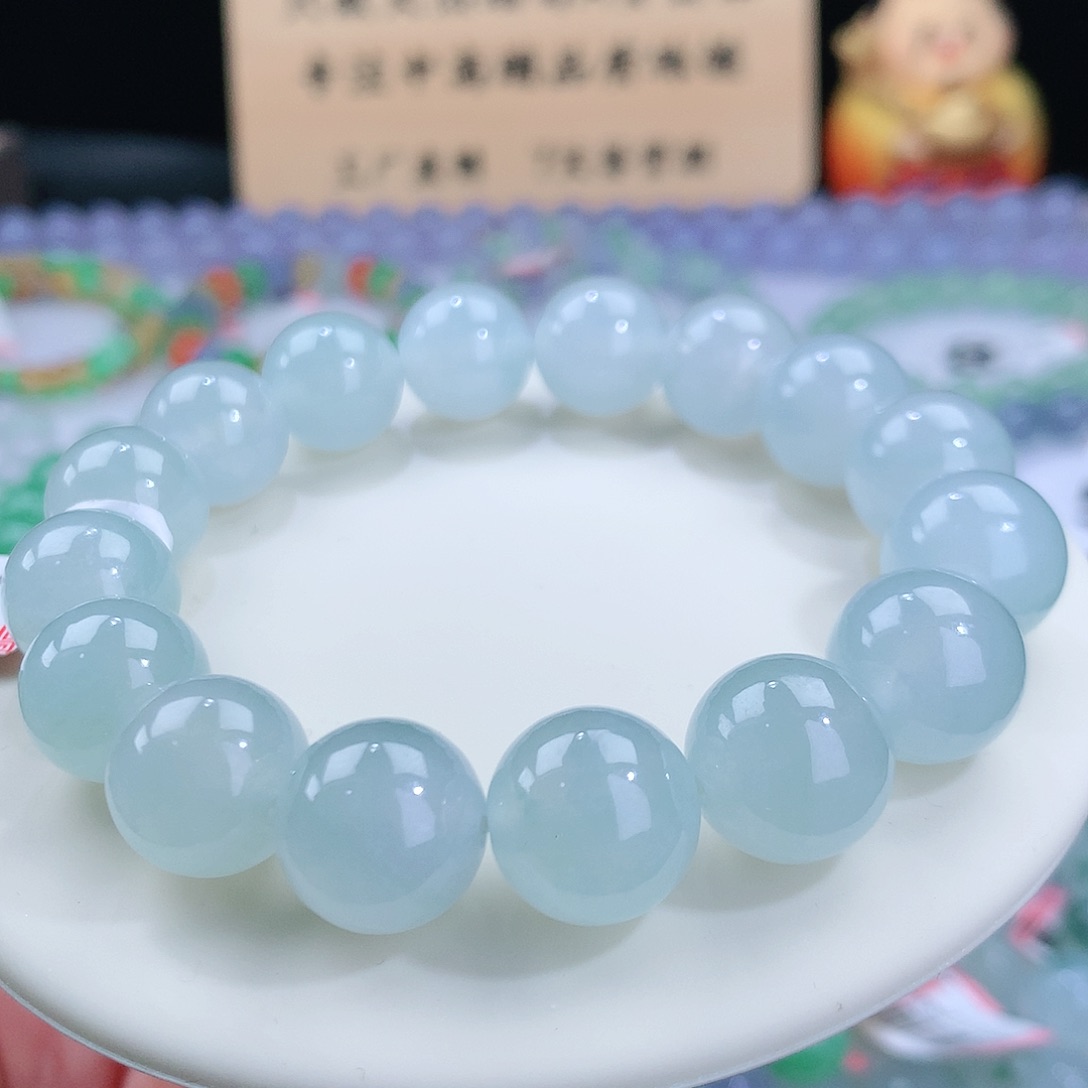 翡翠手链未镶嵌卡12.5