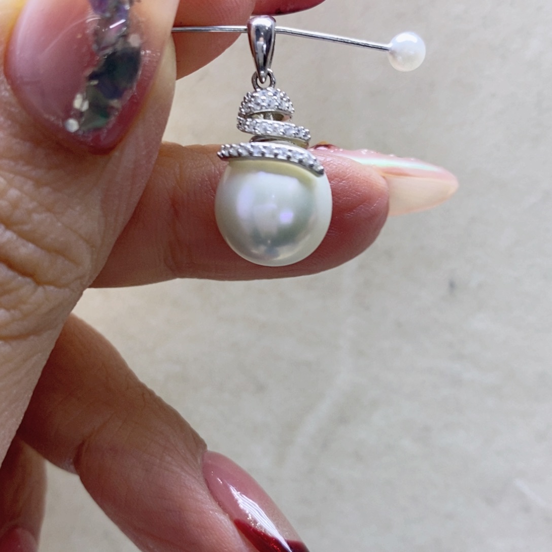 淡水珍珠颈饰银S925镶嵌卟****天