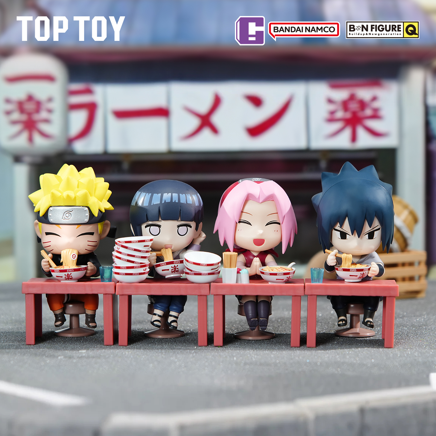 【TOPTOY】火影忍者疾风传拉面主题盲盒公仔桌面车载摆件鸣人卡卡西