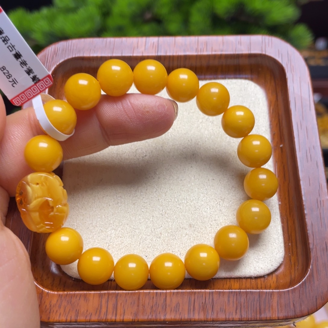 蜜蜡手链未镶嵌手串