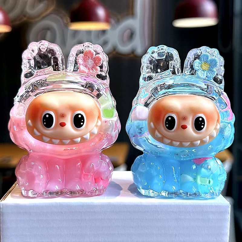 (直播拆巨无霸拉布布)超萌8.6cm拉布布车载拉布布2025新款玩偶