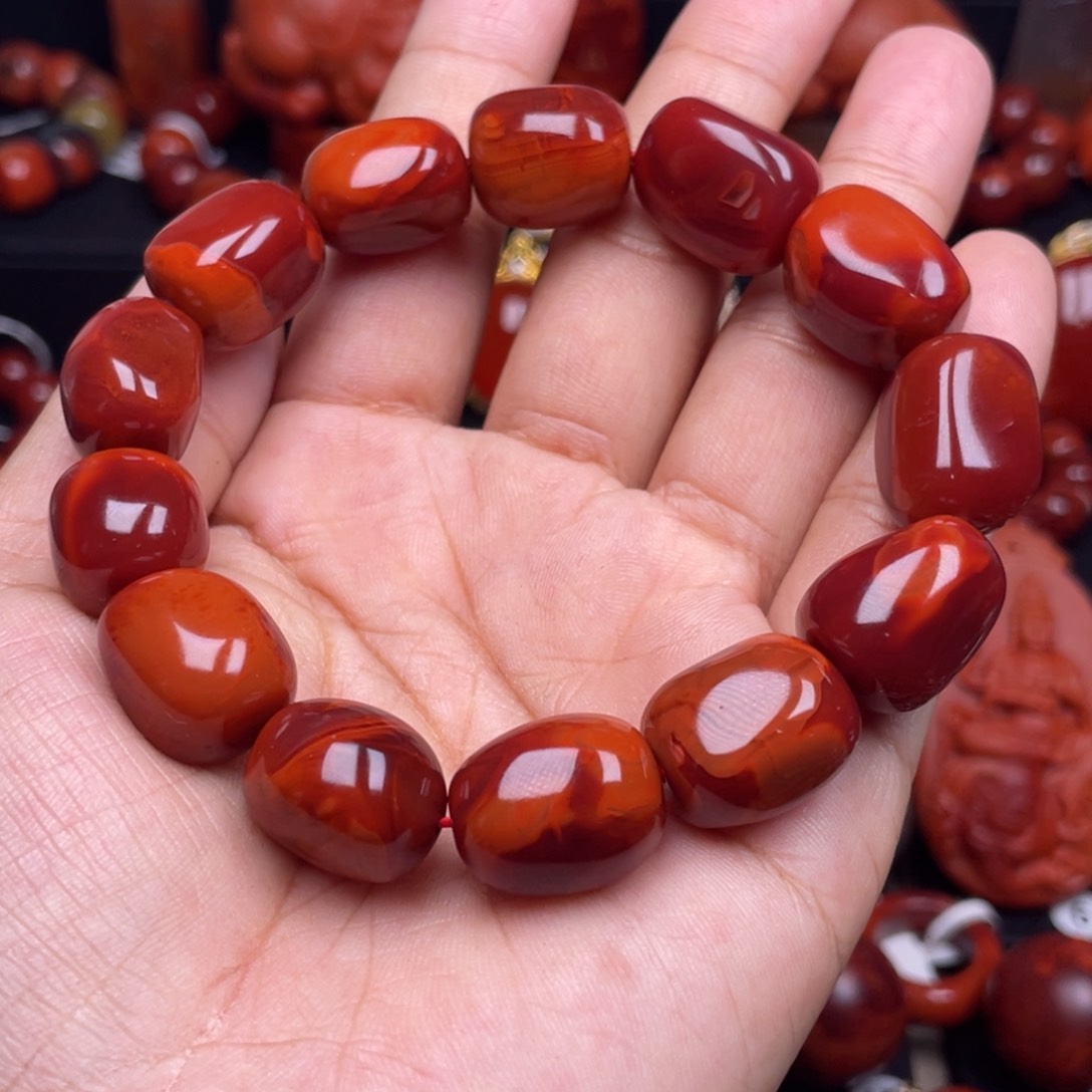 南红玛瑙珠宝奇石未镶嵌W单圈