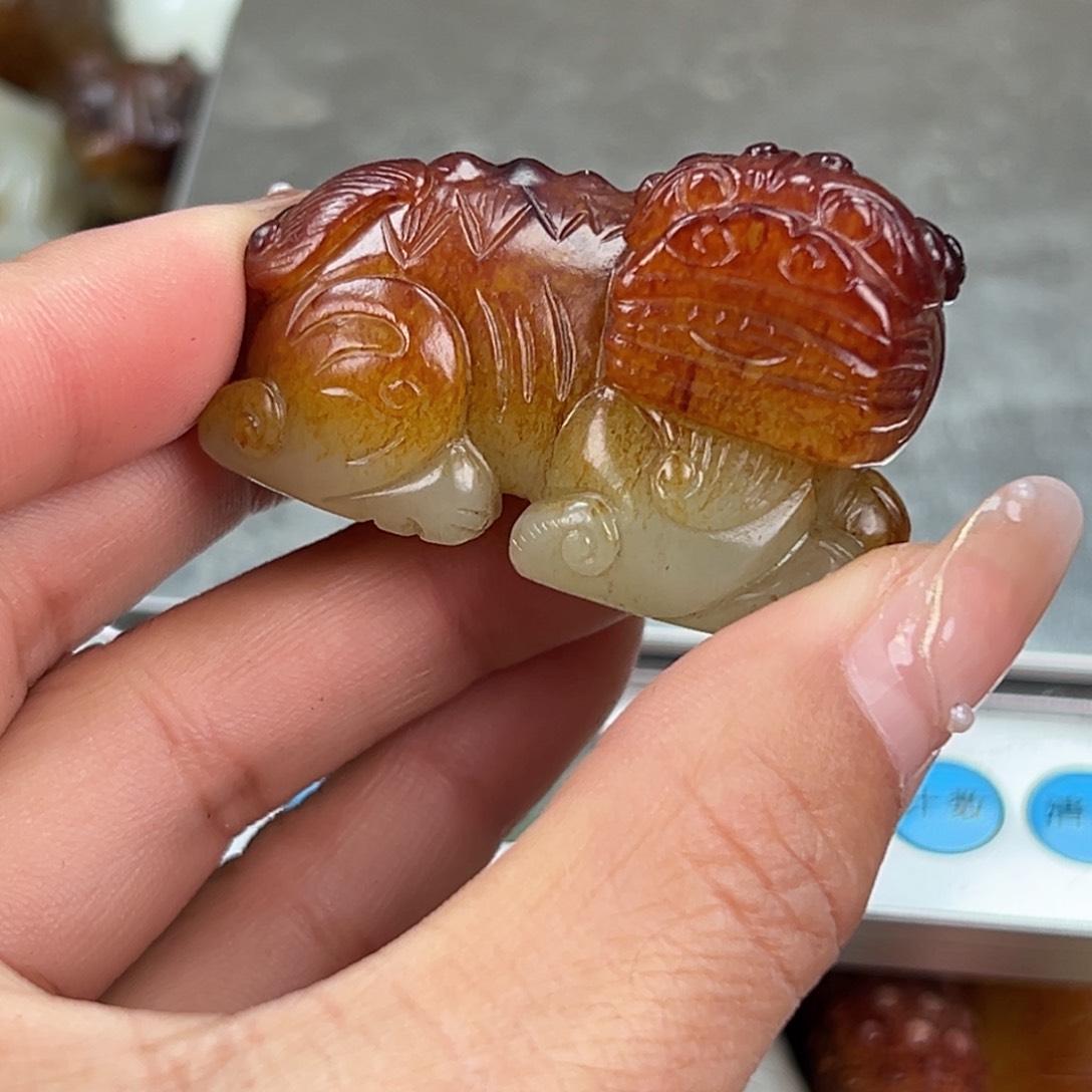和田玉（糖玉）颈饰未镶嵌用****5
