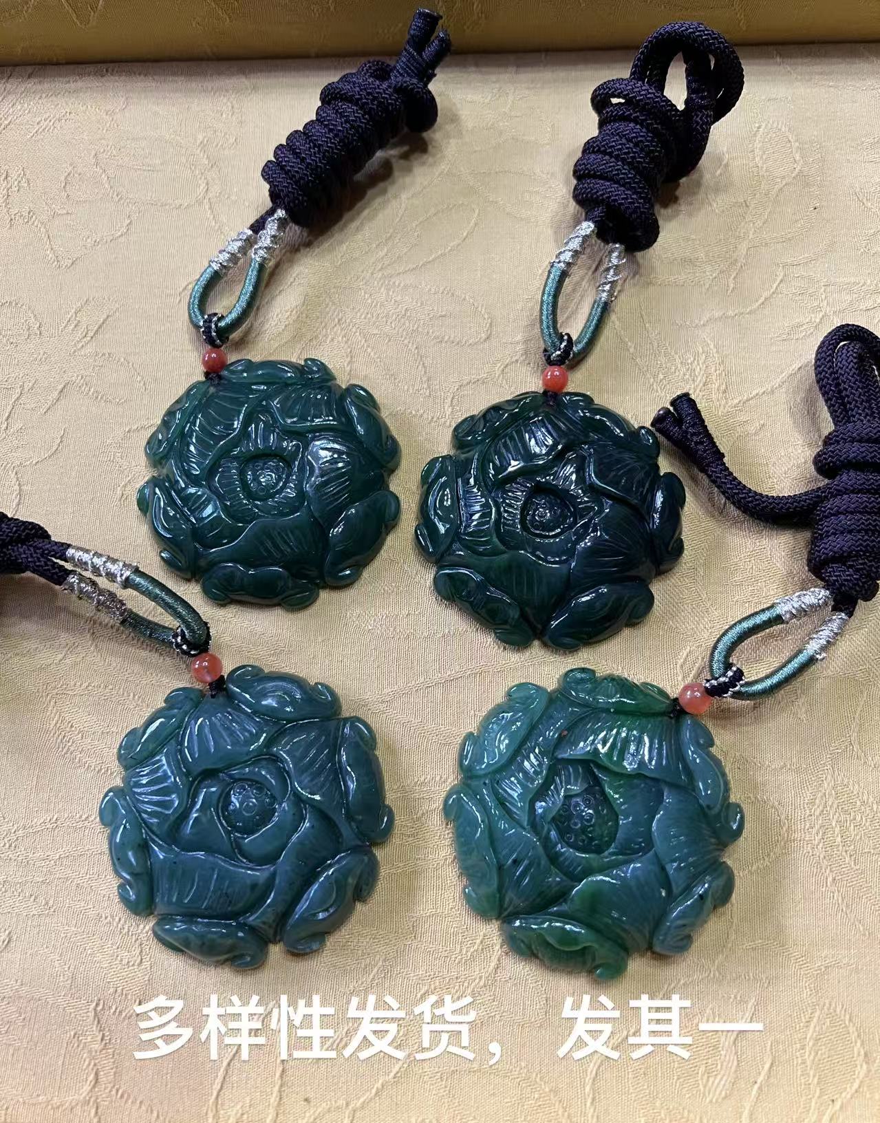 【小何】福禄青莲吊坠DIY项链