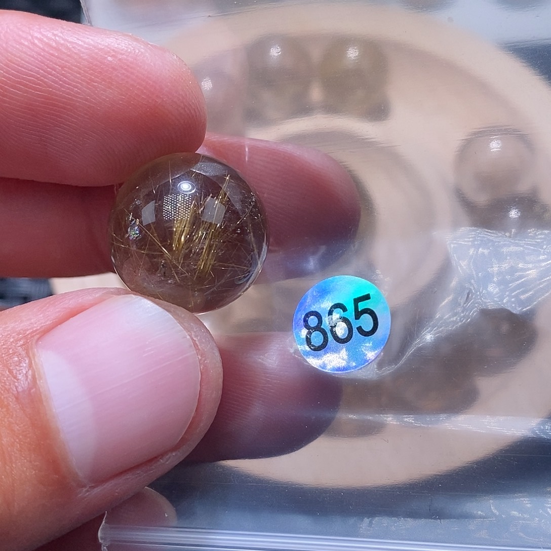 六***陀未镶嵌发晶手链天然水晶