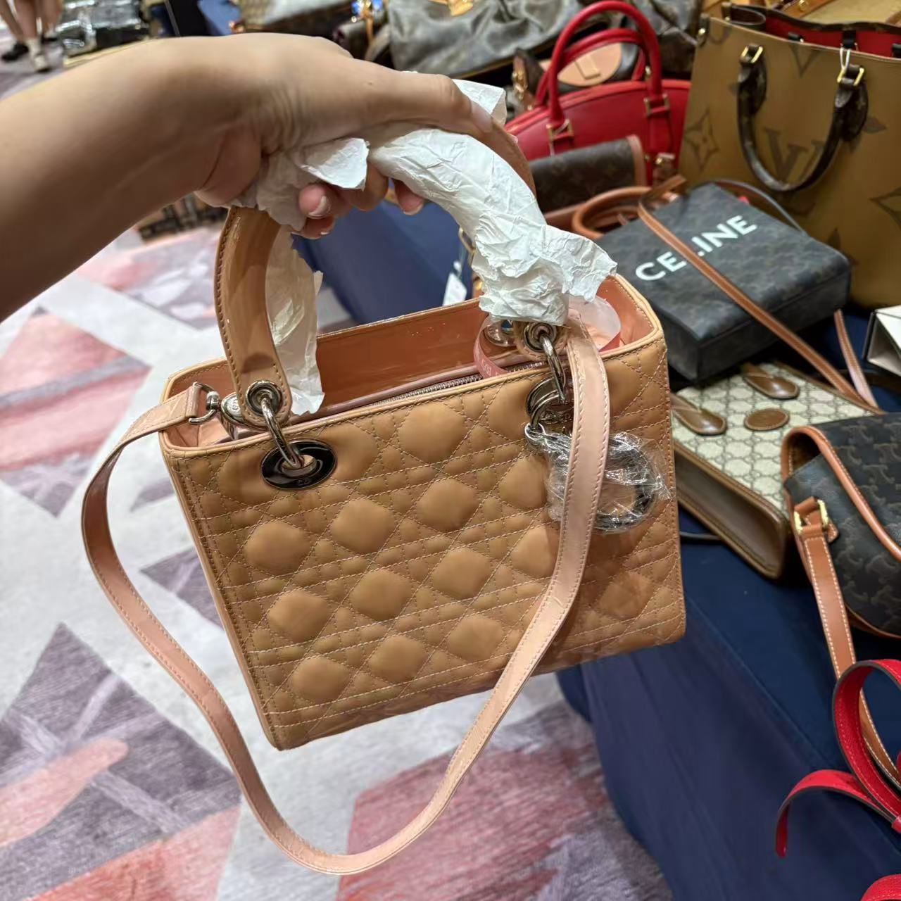 95新 DIOR/迪奥 迪奥戴妃/手提斜挎包/6.11/晓晓