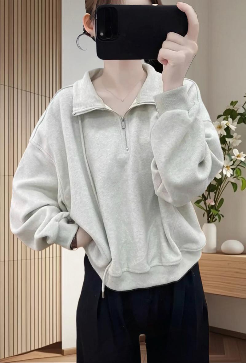 粉色卫衣外套薄款连帽冬季秋季女短款学院风韩版