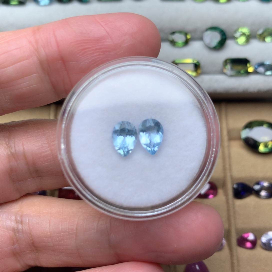 海蓝宝石裸石未镶嵌