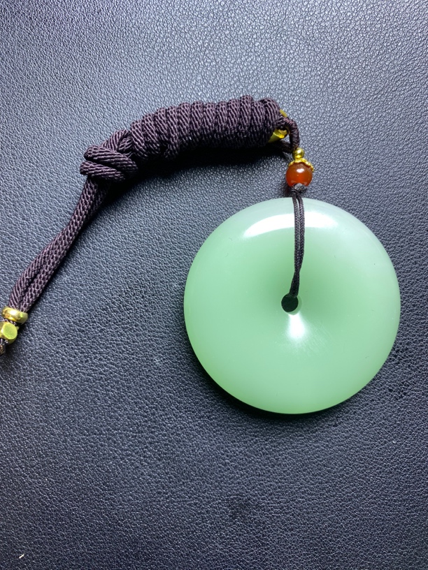 翠青大平安扣（直径48）