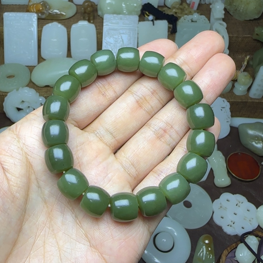 和田玉未镶嵌挂件卡12