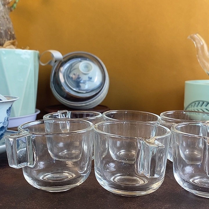 六个玻璃杯高硼硅