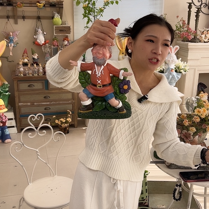 花园摆件红红火火