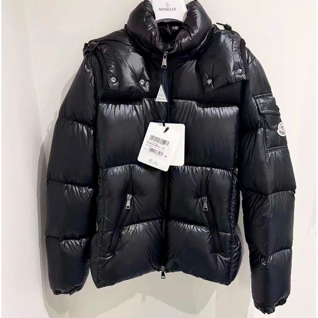 未使用 MONCLER 未使用蒙口 FW23Fourmine纯色立领短款连帽羽绒服