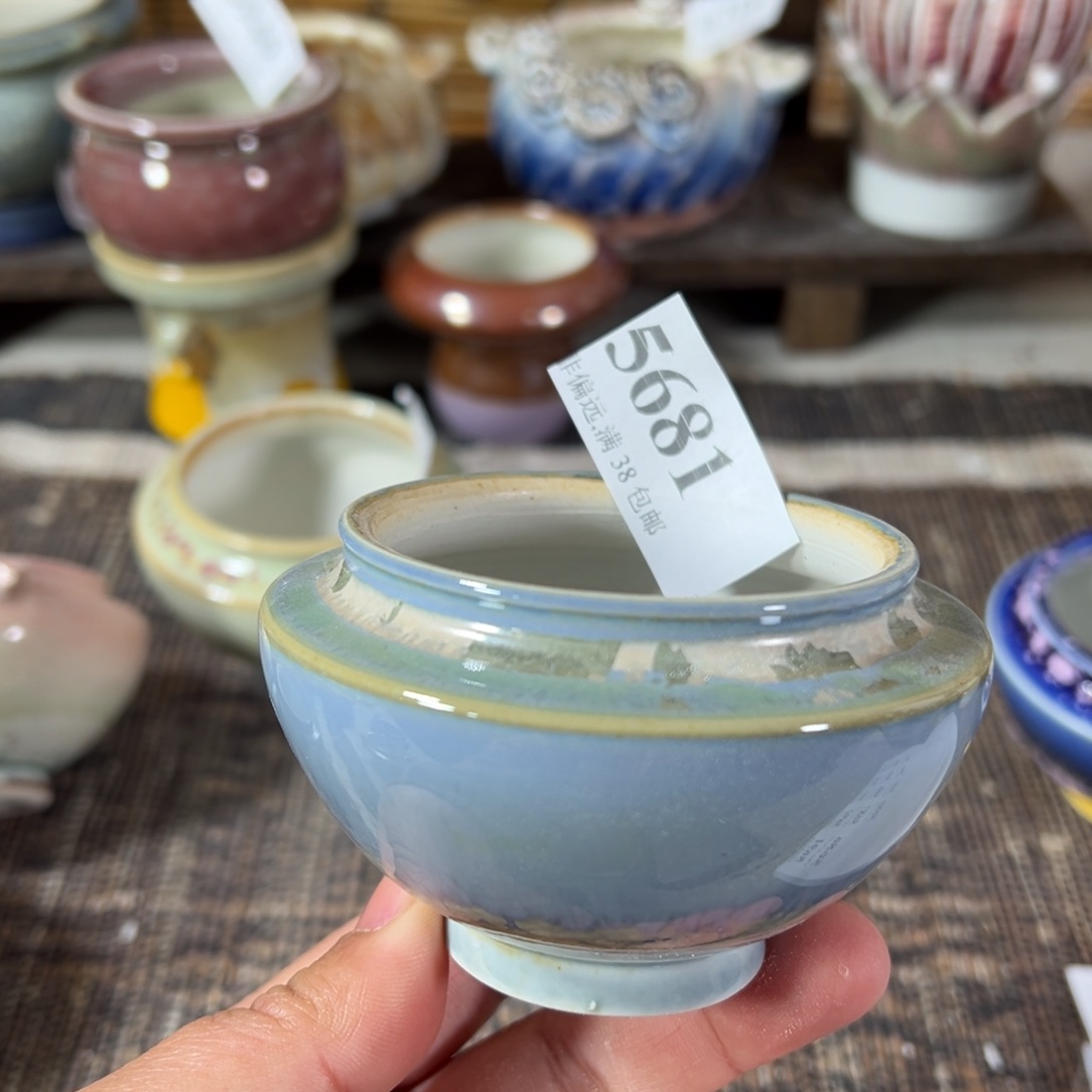 红陶景德镇手工花盆