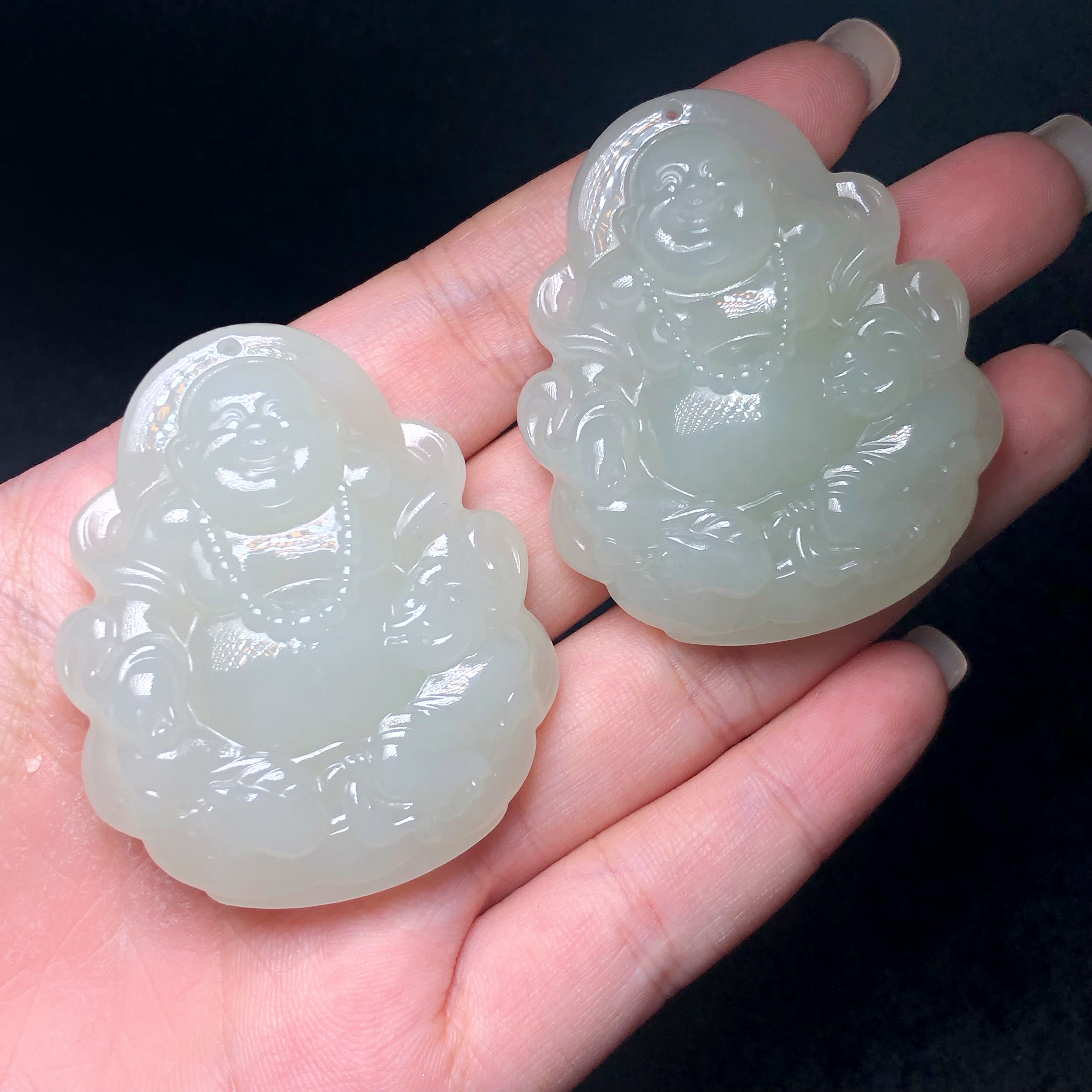 【云上好物】和田玉吊坠-多样性发一件-48x40x9mm-DS07242-16（JG）