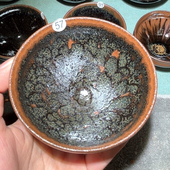 专***冯茶盏孔雀开屏一一一一一一