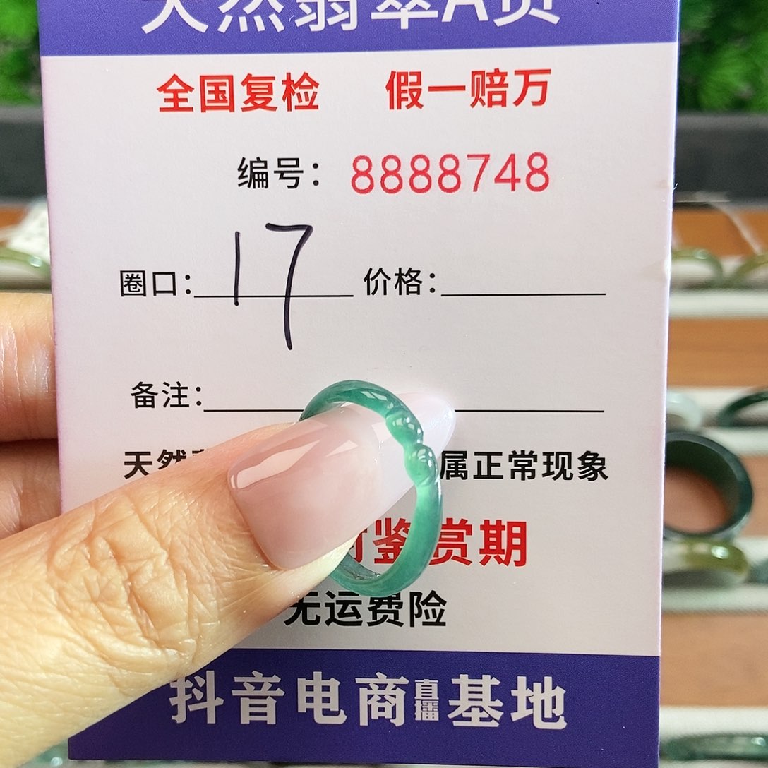 翡翠戒圈未镶嵌8748.....