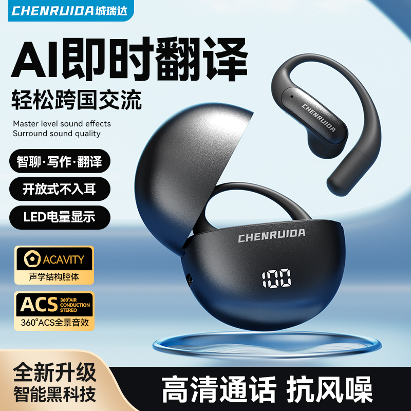【专属APP】柏林之音高音质开放式运动挂耳无线蓝牙耳机降噪长续航商品图