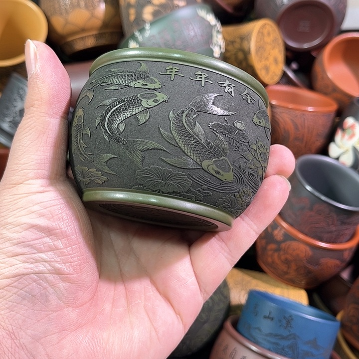 茶杯紫砂全手工紫砂主人杯