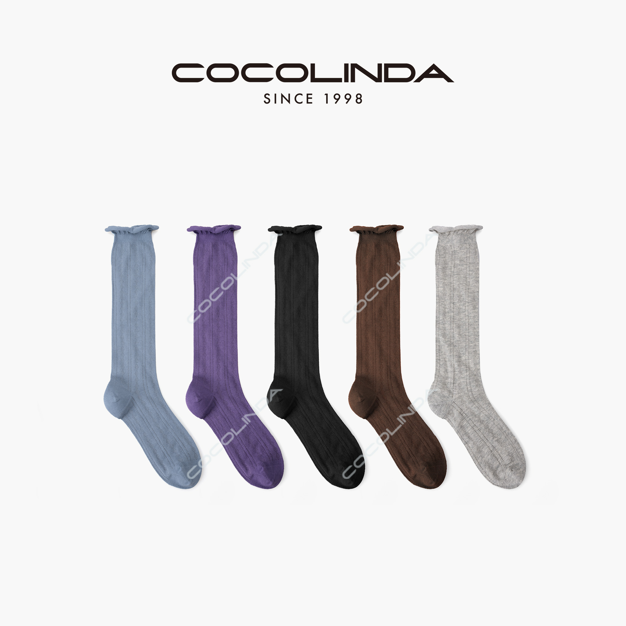 COCOLINDA | 棉质五双一组堆堆袜M80