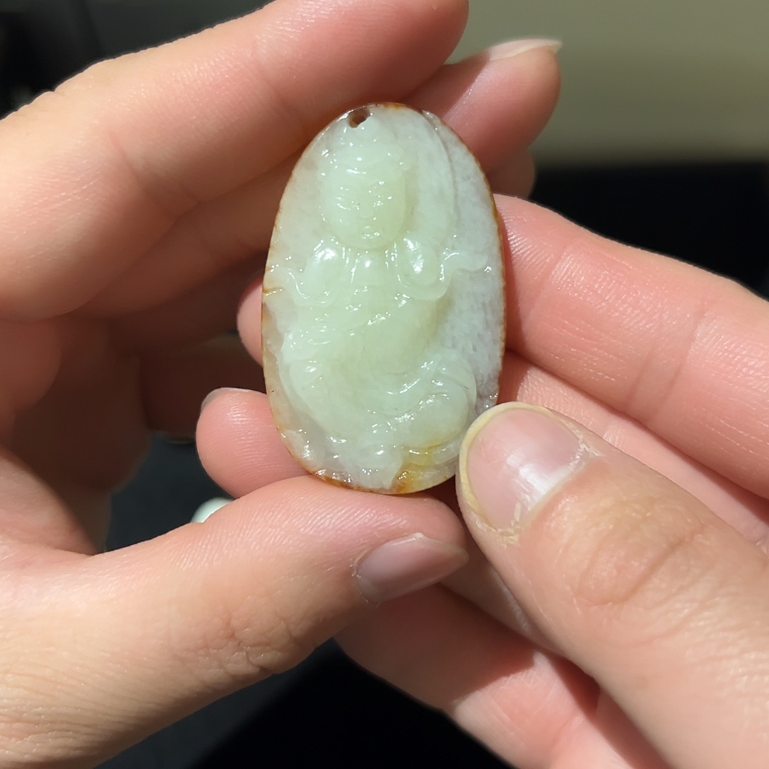 和田玉（糖玉）颈饰未镶嵌