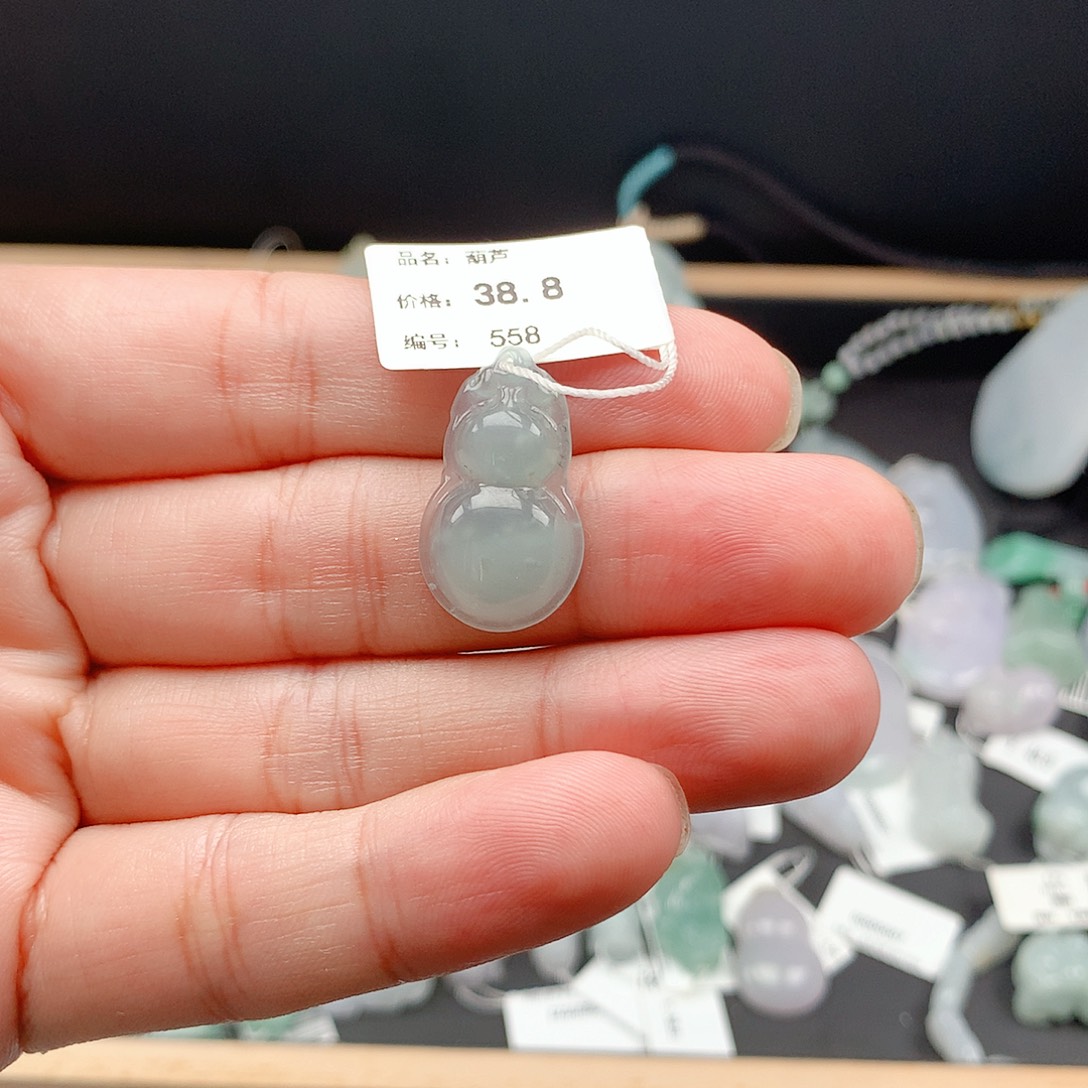吊坠(不含链)未镶嵌翡翠4葫芦