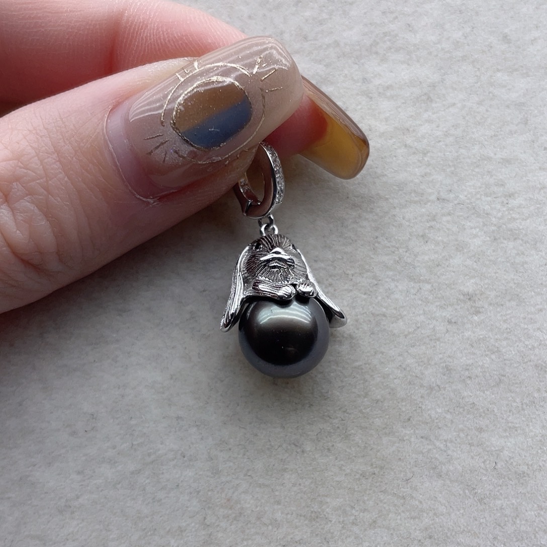 海水珍珠吊坠103银S925镶嵌