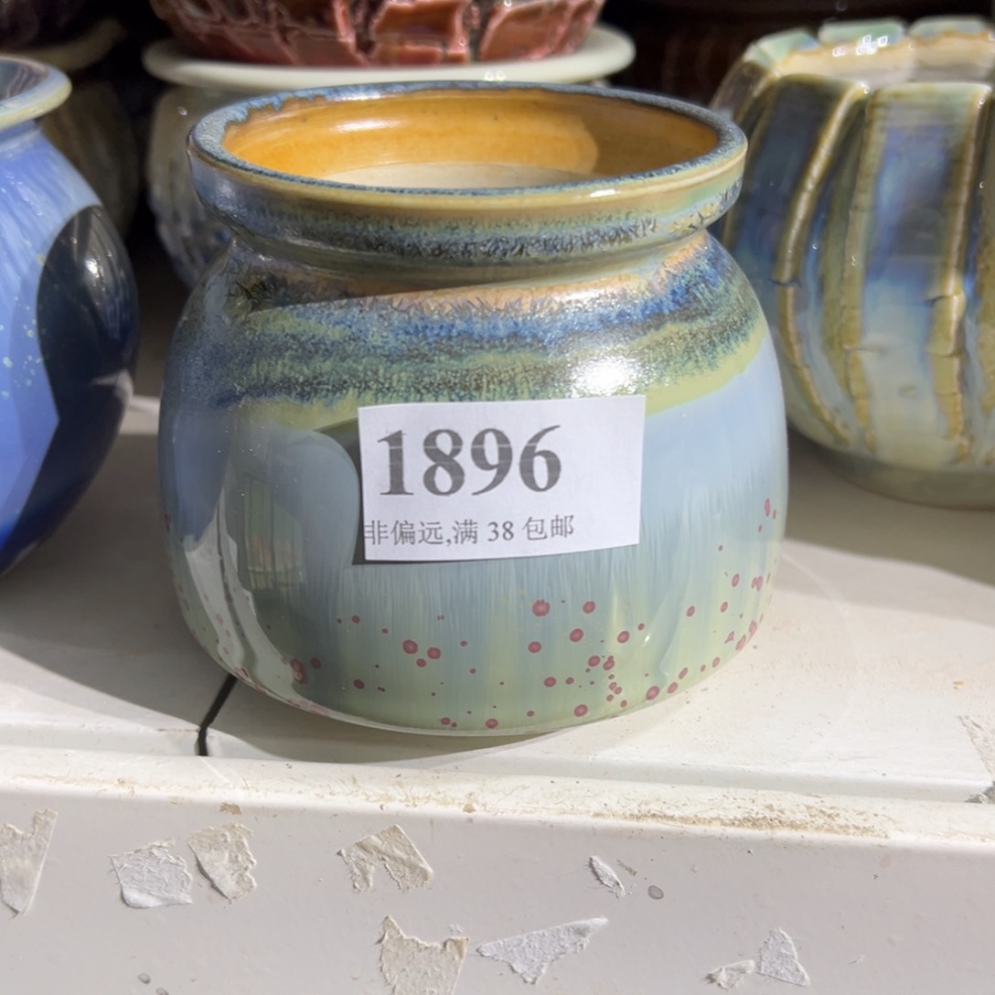 红陶口7高9 景德镇手工花盆