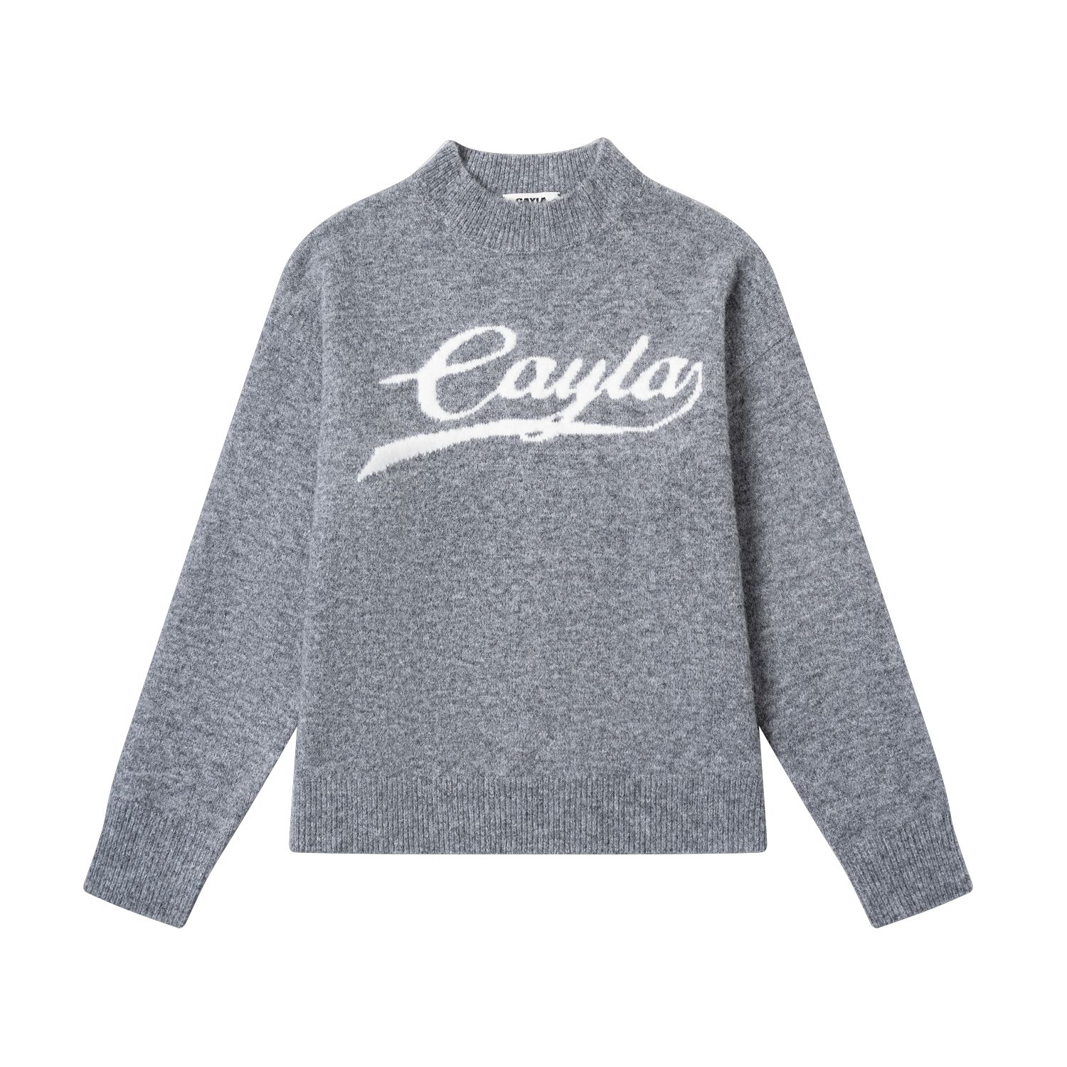 CY2024AW复古混色美式logo羊毛毛衣085