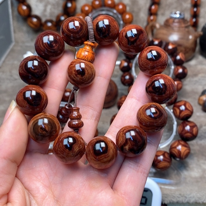 黄花梨/降香黄檀抹****春紫油梨成品加工手串