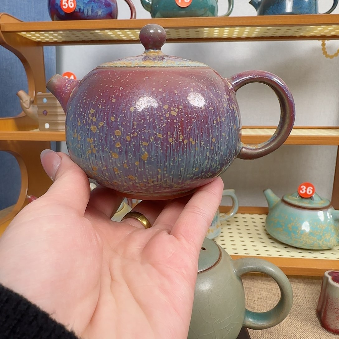 西施壶钧瓷手工制作