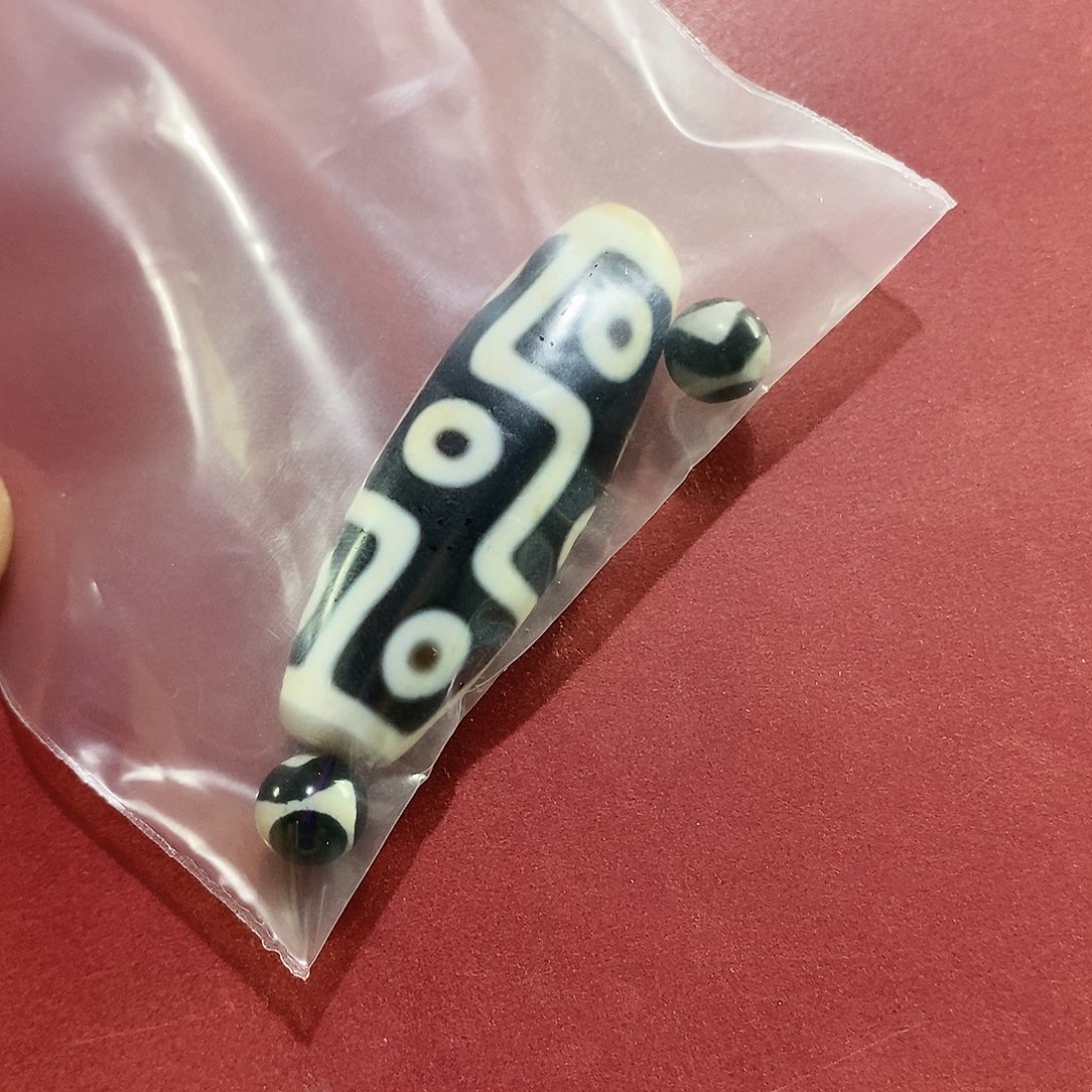 承***金玛瑙/玉髓未镶嵌颈饰行运老矿朱砂九眼