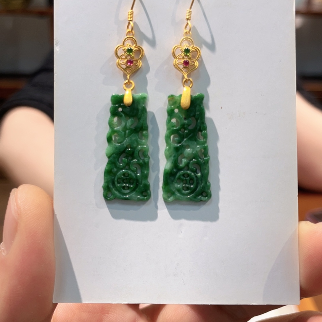 锦纶铁合金耳坠耳饰