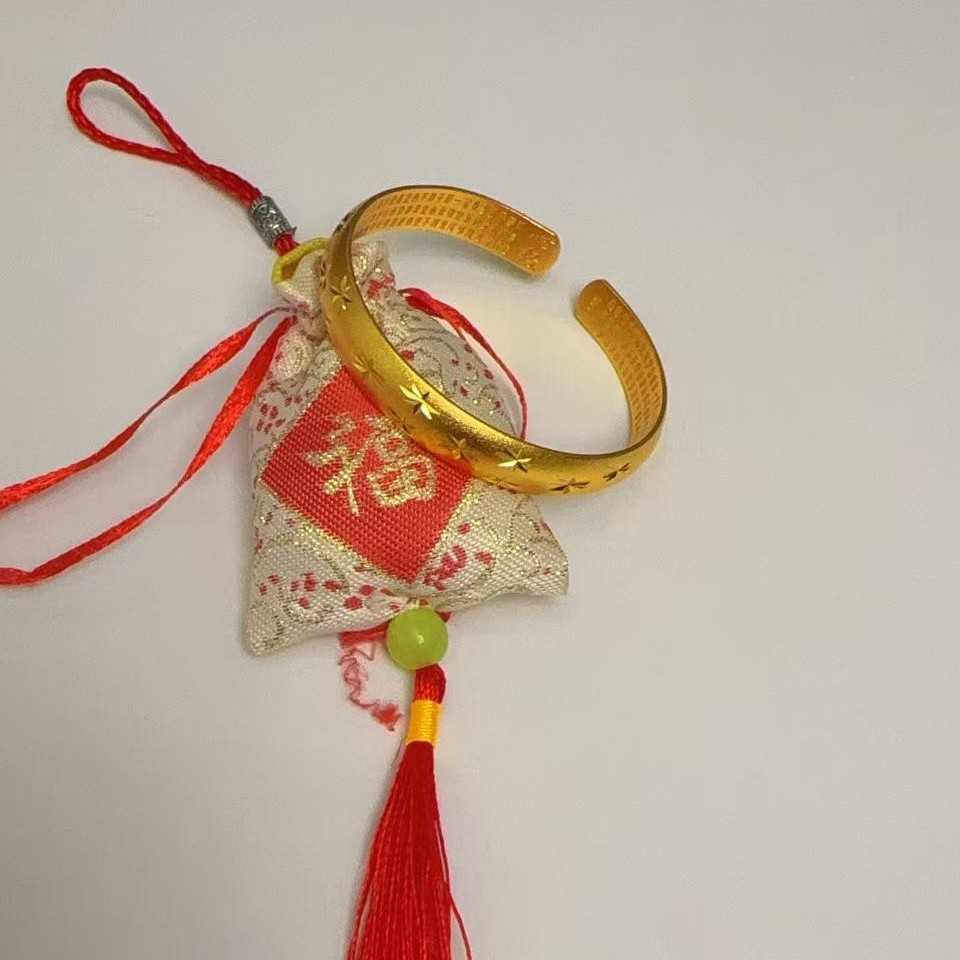 铜合金手镯 铜合金手镯饰品满天星开口手镯送长辈